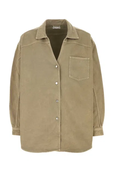 1989 Studio Cotton Utility Shirt In Neutral