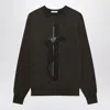 1989 Studio Cross And Amen Print Sweatshirt In Brown