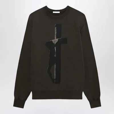 1989 Studio Crew-neck Cross Dark In Brown