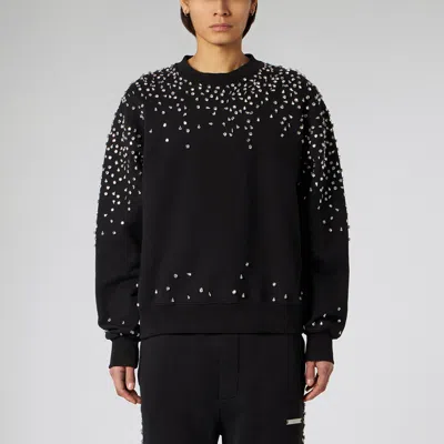 1989 STUDIO 1989 STUDIO CREW-NECK SWEATSHIRT CRYSTALS