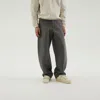 1989 Studio Curved Flared Pants Dark Grey In Grey