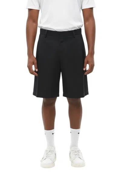 1989 Studio Dark Blue Solid Shorts In Black