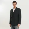 1989 Studio Double Breasted Blazer Featuring Button Detailing In Black