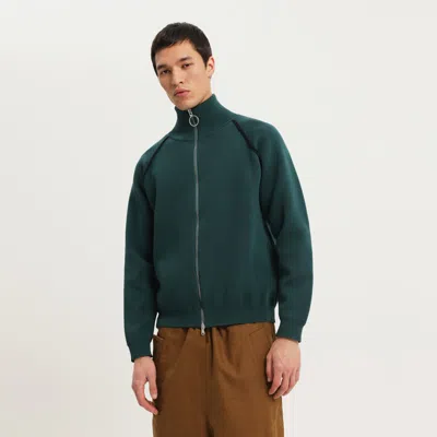 1989 Studio Full Zip Raglan Sweater Clothing In Green