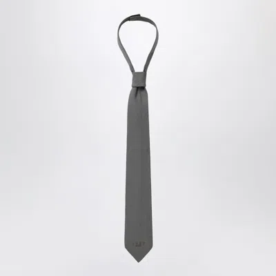 1989 Studio Dark Grey Woven Tie In Gray