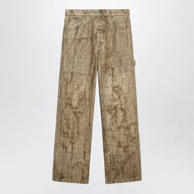 1989 STUDIO 1989 STUDIO  DENIM FLOCK CARPENTER PANTS CAMO