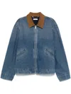 1989 Studio 1989 Denim Worker Jacket In Blue