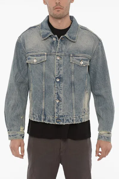 1989 Studio Denim Jacket With Logoed Buttons In Blue