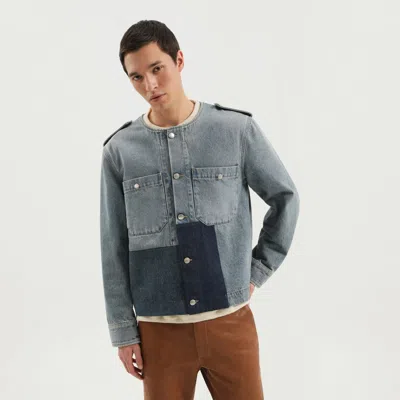 1989 Studio Denim Jacket With Patches In Blue