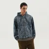1989 Studio Hooded Zip-up Coat With Drawstring And Pockets In Blue