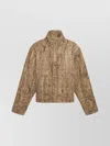 1989 Studio Flock Denim Puffer 1989 Camo In Brown