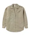 1989 Studio Light Brown Denim Overshirt In Beige