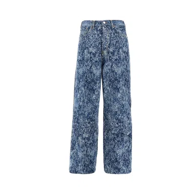 1989 Studio Denim Wide Leg 'marble Mastiff' Jeans In Blue