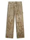 1989 Studio Denim Flock Carpenter Pants Camo In Neutrals