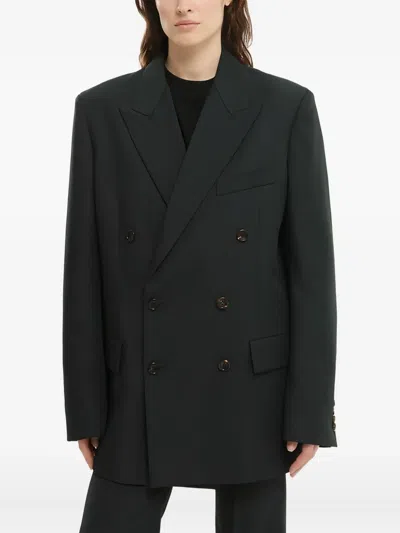 1989 Studio Double-breasted Blazer In Black