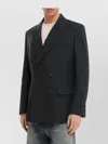 1989 Studio Double Breasted Blazer Featuring Button Detailing In Black