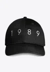 1989 Studio Embroidered 1989 Baseball Cap In Black
