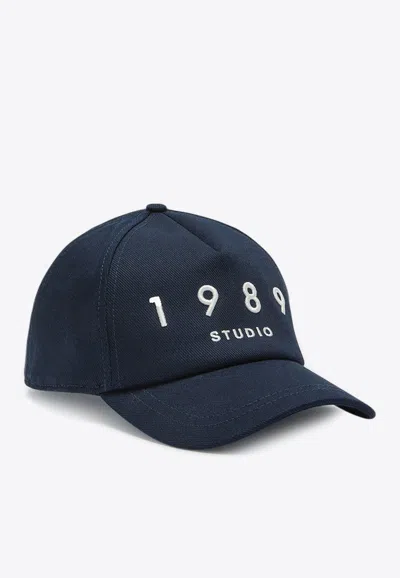 1989 Studio Embroidered Logo Baseball Cap In Blue