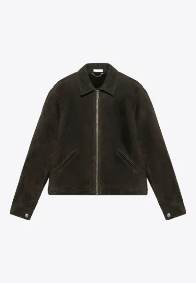 1989 STUDIO EMBROIDERED LOGO SHEARLING JACKET