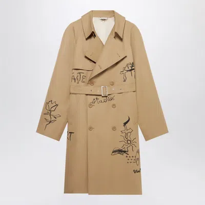 1989 STUDIO 1989 STUDIO  EMBROIDERED TRENCH SCRIBBLE