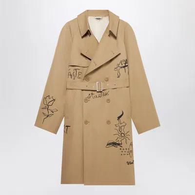 1989 STUDIO 1989 STUDIO EMBROIDERED TRENCH SCRIBBLE