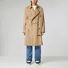 1989 Studio Embroidered Trench Scribble In Beige