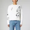 1989 Studio Scribble Knitted Sweater In White