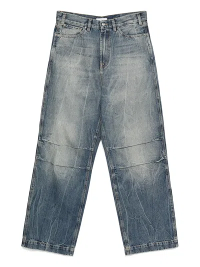1989 Studio Faded Panelled Jeans In Blue