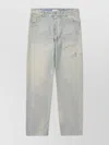 1989 Studio Faded Wash Denim Pants With Five Pockets In Blue