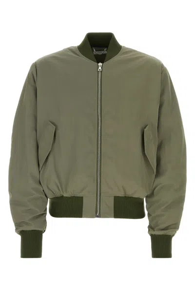 1989 STUDIO ARMY GREEN POLYESTER BOMBER JACKET
