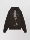 1989 Studio Graphic Print Hooded Jesus Sweater In Black