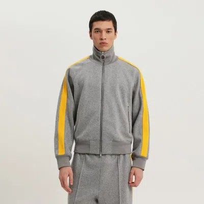1989 STUDIO 1989 STUDIO  GRAY JACKET WITH SIDE STRIPES