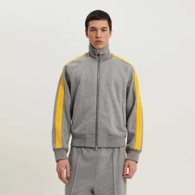 1989 STUDIO 1989 STUDIO GRAY JACKET WITH SIDE STRIPES