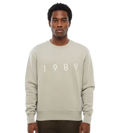 1989 Studio Grey Logo Crew Neck Sweatshirt In Gray