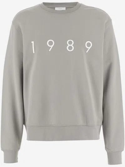 1989 STUDIO MEN GREY LOGO SWEATSHIRT, L LUXURY SWEATSHIRTS & HOODIES FOR MEN DARVEYS