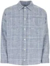 1989 Studio Flannel Shirt With Embroidered Back Print In Blue