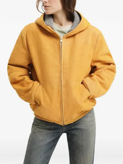 1989 Studio Hooded Leather Jacket In Brown