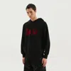 1989 Studio Hooded Sweatshirt Kangaroo Pocket Ribbed Cuffs In Black