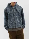 1989 Studio Hooded Zip-up Coat With Drawstring And Pockets In Gray