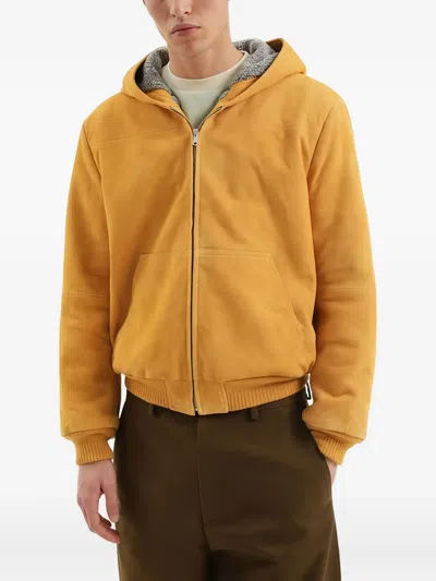 1989 Studio Hooded Zip-up Jacket In Yellow