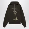 1989 Studio Graphic Print Hooded Jesus Sweater In Black