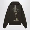 1989 Studio Graphic Print Hooded Jesus Sweater In Gray