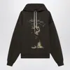 1989 Studio Graphic Print Hooded Jesus Sweater In Brown