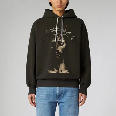 1989 STUDIO 1989 STUDIO HOODIE JESUS DARK BROWN