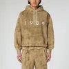 1989 Studio Brushed Cotton Hoodie With Embossed Logo In Brown