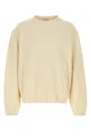 1989 Studio Ribbed Sweater With Slits And Button Detail In Nude
