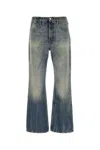 1989 Studio Denim Pants With Belt Loops And Faded Wash In Blue