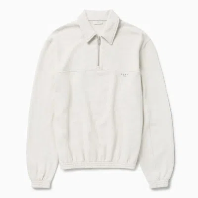 1989 Studio Jp Half Zip Sweatshirt Light Cream