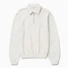 1989 Studio Jp Half Zip Sweatshirt Light Cream In White