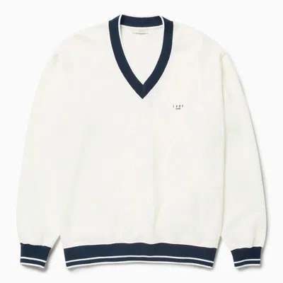 1989 STUDIO 1989 STUDIO JP V-NECK SWEATSHIRT OFF WHITE